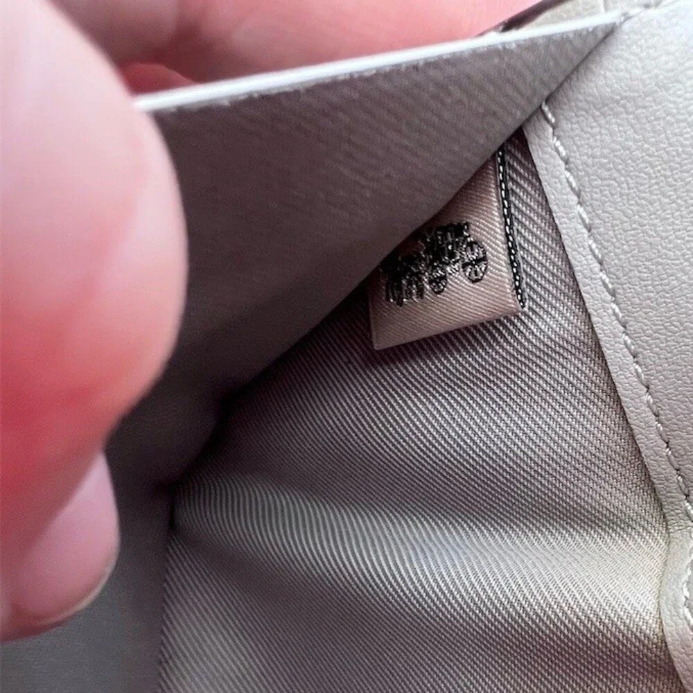 COACH Gray Leather Slim Wallet Clutch CC Holder Gold Hardware AUTHENTIC - Picture 6 of 6